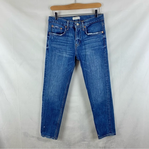 ZARA WOMAN Mid Rise Straight Leg Jeans Sz‎ 4